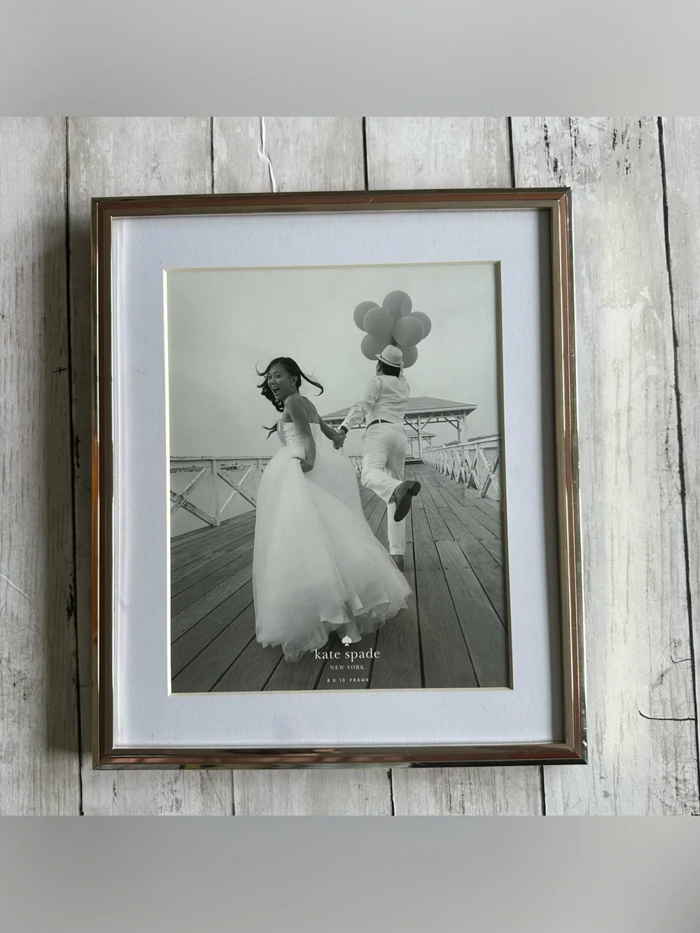 PREOWNED KATE SPADE ROSY GLOW FRAME 8 X 10” SILVERPLATED AND ROSE GOLD